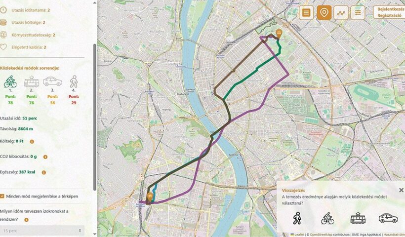 Személyre szabható útvonaltervezőt fejlesztettek a BME kutatói