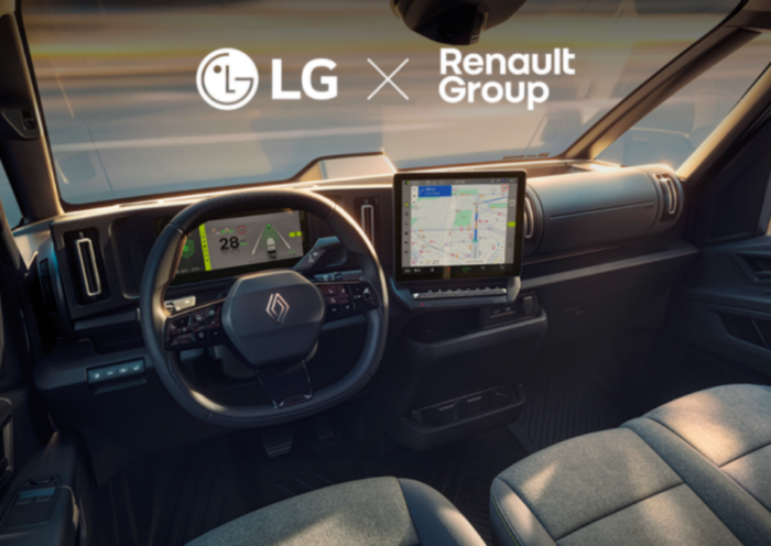 Az LG integrált utastéri megoldást szállít a Renault Group első szoftveralapú haszongépjárművéhez