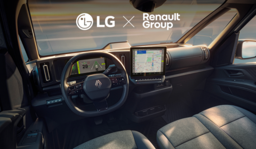 Az LG integrált utastéri megoldást szállít a Renault Group első szoftveralapú haszongépjárművéhez