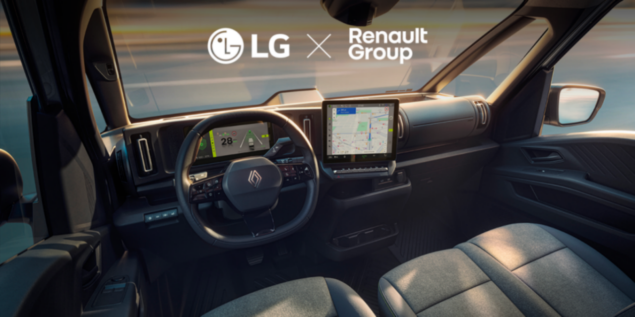 Az LG integrált utastéri megoldást szállít a Renault Group első szoftveralapú haszongépjárművéhez